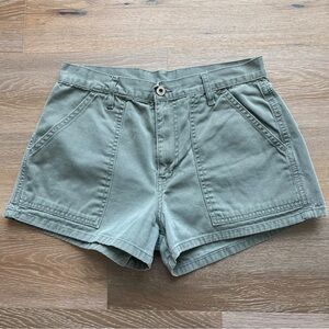 JORDACHE Vintage High Waisted Khaki Green Shorts Y2K